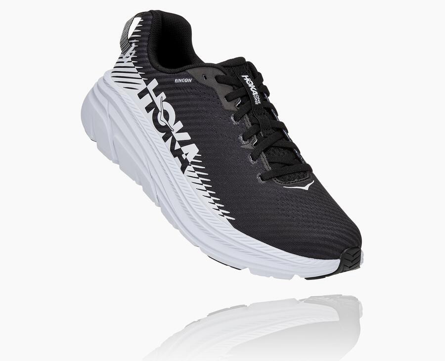 Hoka One One Hardloopschoenen Heren - Rincon 2 - Zwart/Wit - EH0627541